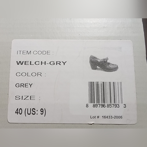 NWT Spring Step Welch grey leather mary janes, size 40 (9). - Picture 7 of 7